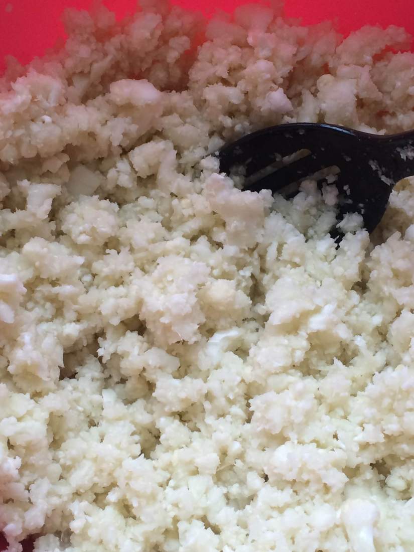 Riced cauliflower