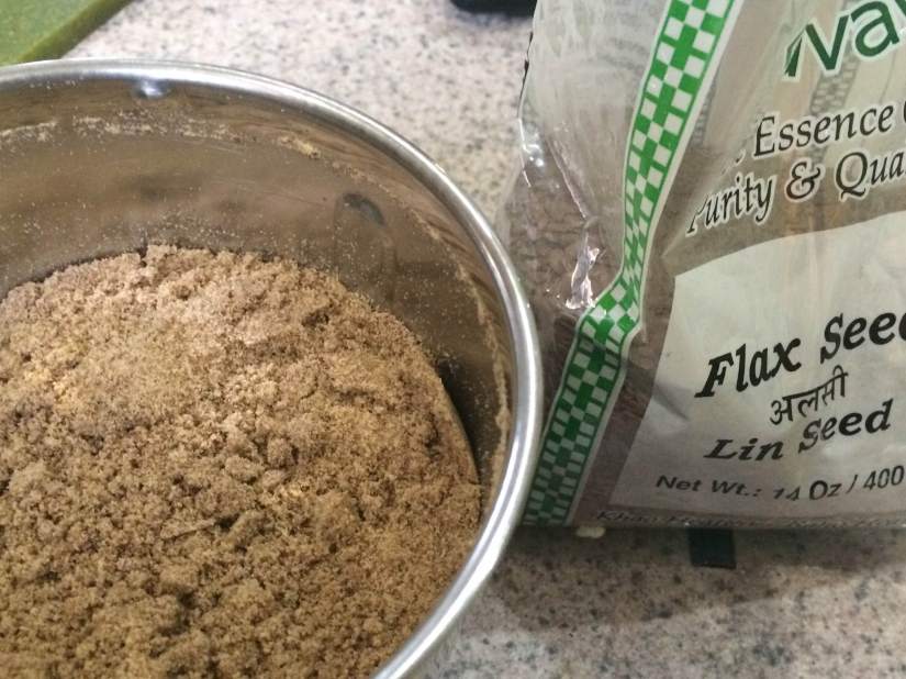 Dry grind raw flax seed 