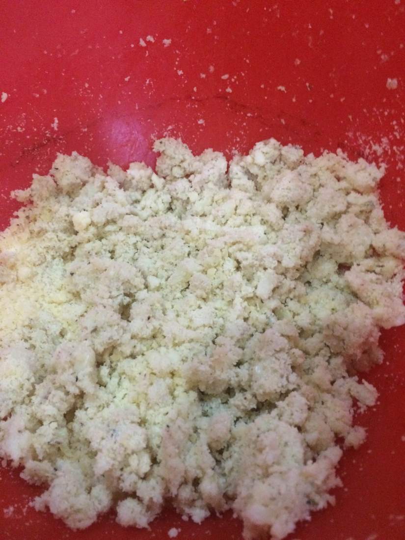 Add Italian seasoning + salt + 2 tsp corn flour + 1 cup dairy-free or regular Parmesan or you can skip the cheese 